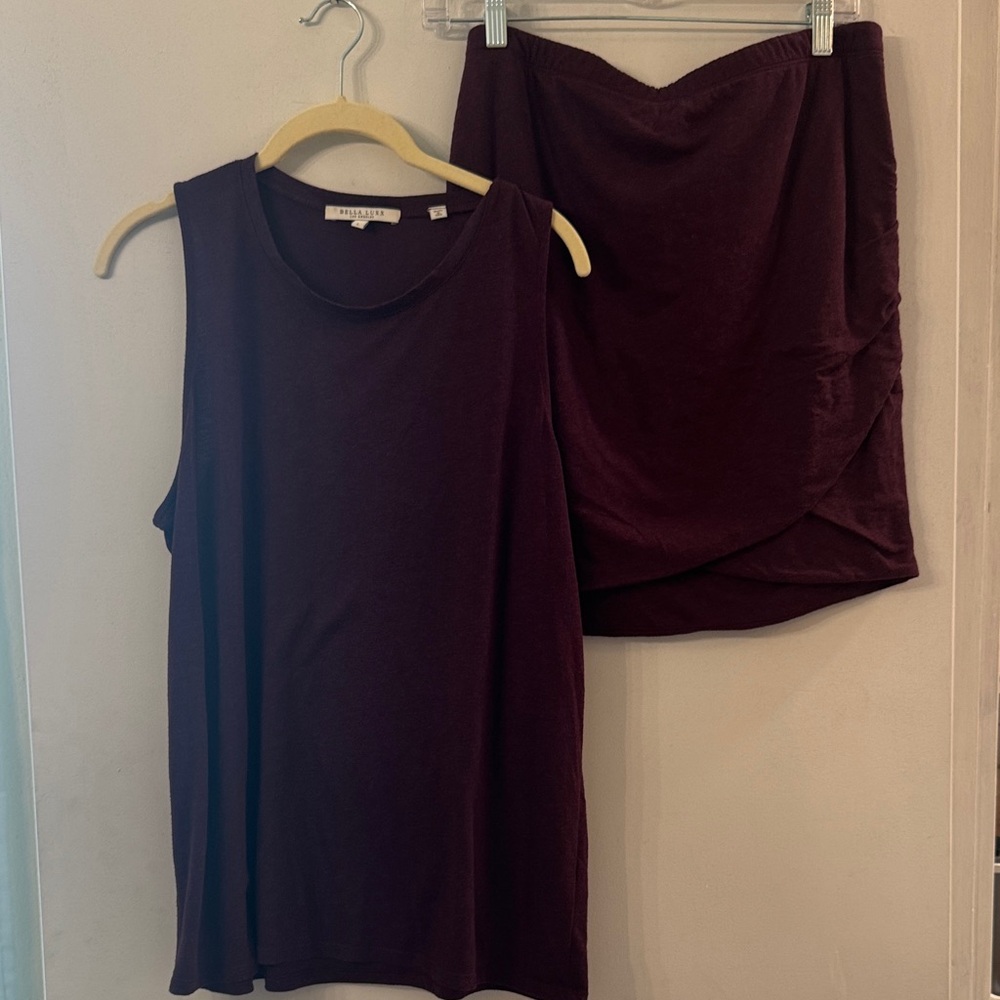 Bella Luxx Deep Purple Muscle Tee